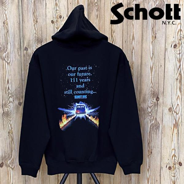 送料無料 Schott ショット OUR PAST IS OUR FUTURE HOODED SWEAT アワーパストイズアワーフューチャー パーカー フーディ メンズ レディース 長袖 トップス 782-4231003 maestoso_sct-41-maestoso