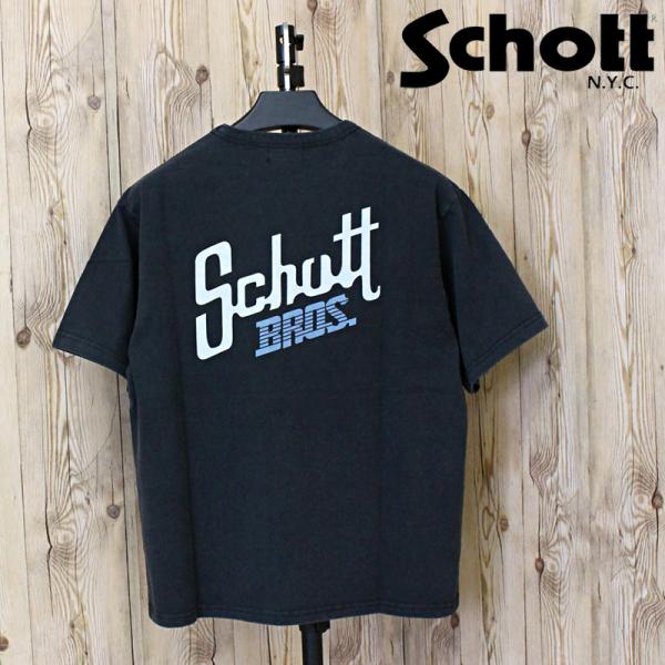 送料無料 Schott ショット WASH T-SHIRT Schott BROS 782-5134035 スノーウォッシュ ブロス プリント 半袖Tシャツ 綿100％ コットン トップス メンズ 人気 ブランド 春 夏 ネコポス Schott N.Y.C（ショット） Schott SNOWWASH T-SHIRT Schott BROS 782