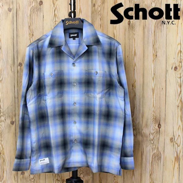Schott N.Y.C（ショット） Schott OMBRE CHECK SHIRT 782-6120001