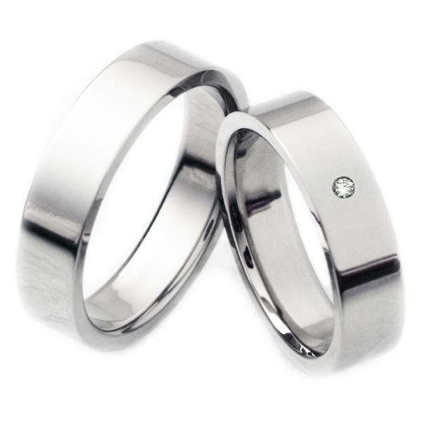 チタンリング　2本セット ペア、マリッジリング 結婚指輪 製造販売 彫刻無料 TIRF05PD