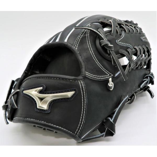 硬式グローブ 限定 ミズノプロ A51 内野手用 グラブサイズ11 プラチナシリコンロゴ搭載 1AJGH11313 Iブラック 右投げ用 プレゼント付き イチロー 岸本耕作