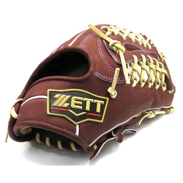 硬式グラブ 限定 ゼット ZETT プロステイタス SE PROSTATUS 外野手用 中川タイプ 小指2本入れ 使用可能 BPROG770SX チョコブラウン パステルブラウン紐 右投げ用