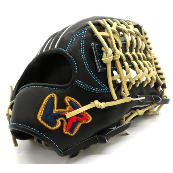 硬式グローブ ワールドペガサス Worldpegasus グランドペガサス OUTFIELDER シリーズ 外野手用 WGK6FUT81 ブラック キャメルブラウン紐 サイズ13 右投げ用