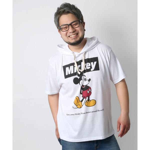 大きいサイズのマルカワ Disney 大きいサイズ メンズ ディズニー ミッキー マウス Tシャツ パーカー 半袖 Tパーカー ブランド Magaseek Paypayモール店 通販 Paypayモール