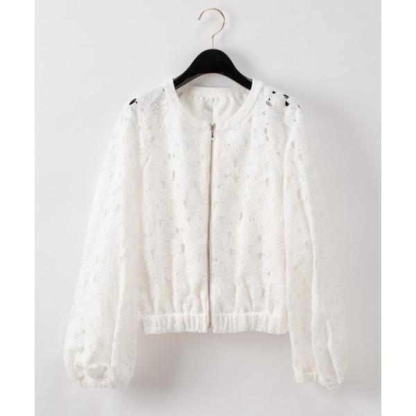 GRACE CONTINENTAL レースフードブルゾン 36 キカレースフード付トップ / GRACE CONTINENTAL | GRACE