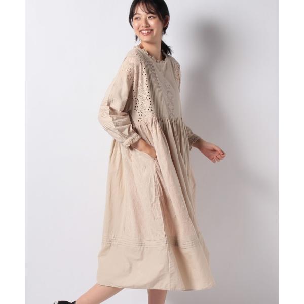 当店限定 今季 新作 サマンサモスモス カットワークレースワンピース キナリ新品 未使用 新色登場