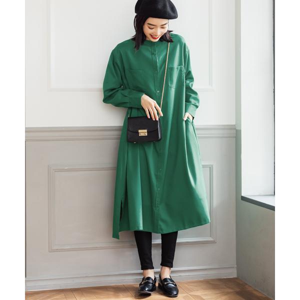 コカ スタンドカラーシャツワンピース Magaseek Paypayモール店 通販 Paypayモール