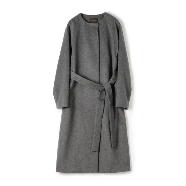 美品　TOMORROWLAND ピュアカシミヤ100% ステンカラーコート 38 ピュアカシミヤ ノーカラーコート | maison TOMORROWLAND/メゾン