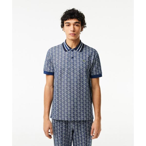 LACOSTE ラコステ モノグラム ジャガード ポロシャツ 半袖 モノグラムジャカード半袖ポロシャツ（ポロシャツ）｜LACOSTE