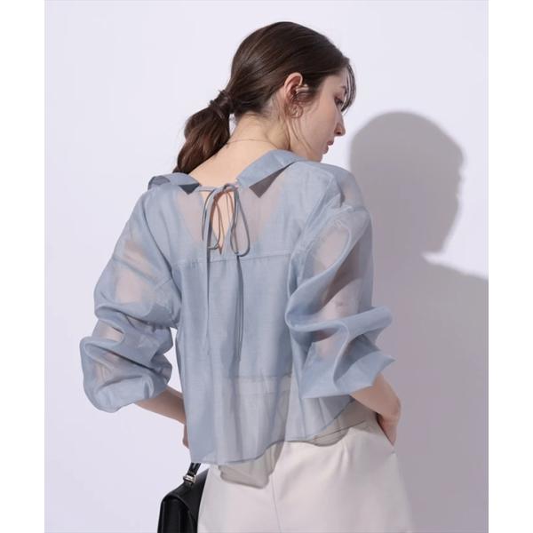 アプワイザー リッシェ】クロップドシアーシャツ×2WAYニットセット  