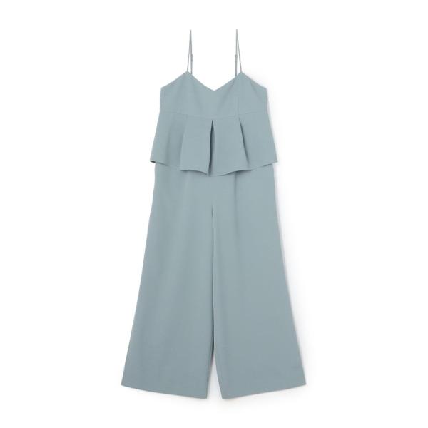 Ballsey ボールジー オールインワン ライトブルー サイズ:36 | 24春夏 パフィーツイル ペプラム オールインワン ワイドパンツ キャミソール フレア タック ギャザー | セットアップ 【レディース】【中古】【K4576】 Ballsey（ボールジィ） 【Ballsey】パフィーツイル ペプラム
