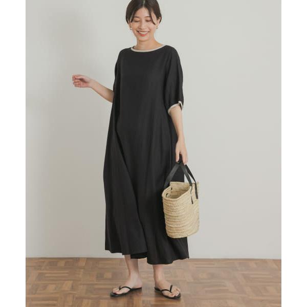 アーバンリサーチドアーズ】リネンレーヨンバイカラーワンピース 