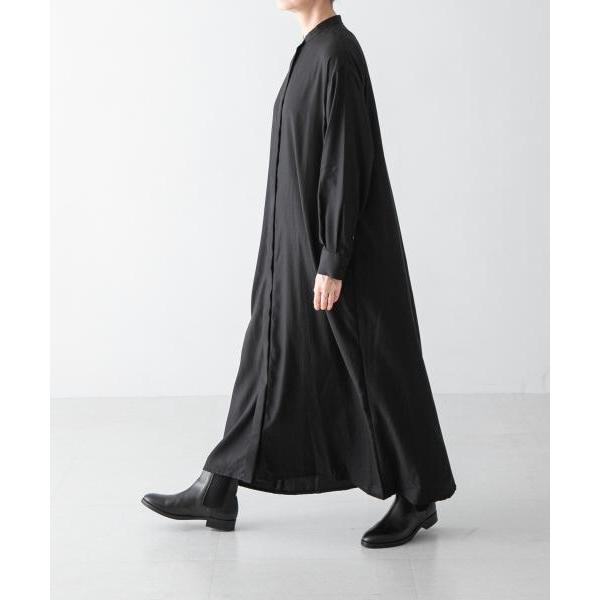 かぐれ】『2サイズ展開』キュプラコットンシャツワンピース  