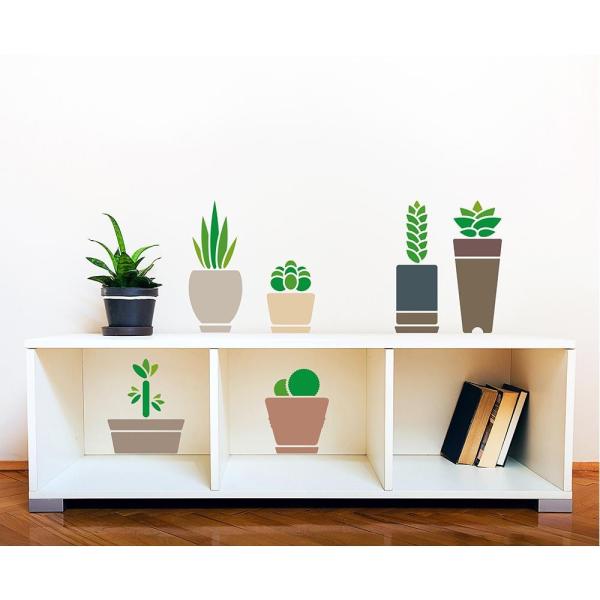 東京ステッカー ウォールステッカー 転写式 多肉植物 グリーン ショップ Ts 0024 Am Mサイズ