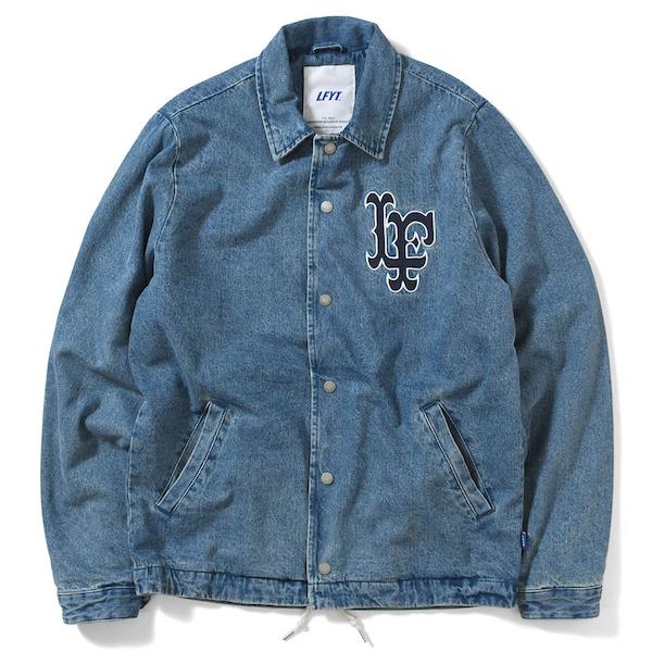 ラファイエット コーチ ジャケット Lafayette Lf Logo Washed Denim Coach Jacket Indigo Blue 24306 Magic Apple 通販 Yahoo ショッピング