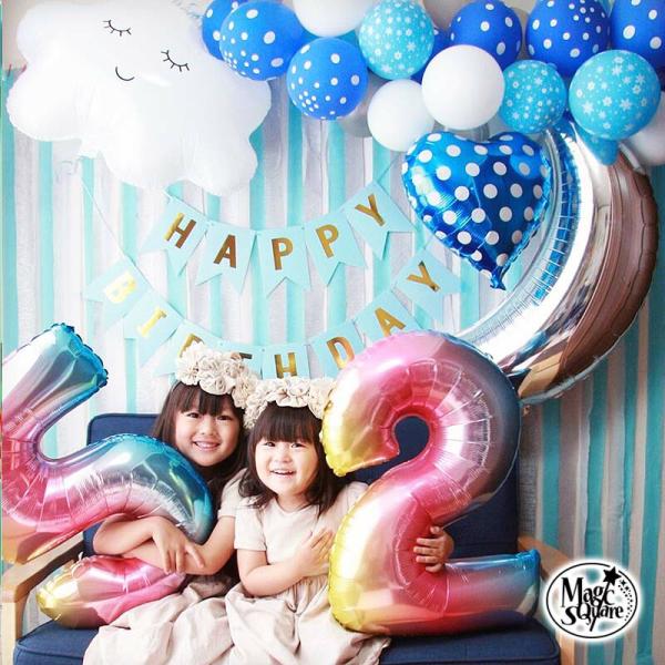 送料無料 飾りつけ セット 誕生日 バースデー ハーフバースデー 【あおぞらデコレ】 海外風 バルーン 風船 おしゃれ かわいい 女の子 男の子 1歳 2歳 パーティー