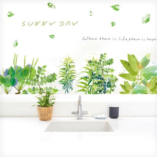 ウォールステッカー 飾り ガーデニング 【サニーデー】 はがせる 壁 シール おしゃれ 植物 北欧 観葉植物 木 おしゃれ インテリア 店内装飾 受注印刷
