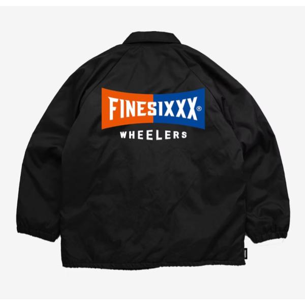 ファインシックス FINESIXXX STANDARD LOGO ZIP COACH JACKET BLACK FS