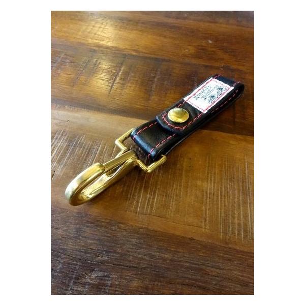 未使用　ラングリッツレザー　キーホルダー　K-Hook t-strap-4inch-top.jpg