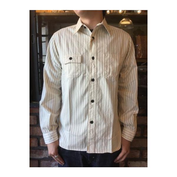 SUGAR CANE FICTION ROMANCE VK[P[tBNV}X 8.5oz WHITE WABASH Work Shirt SC27076