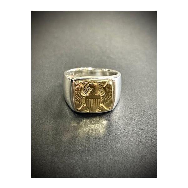 ローイング/RAOING 別注リング 18KXSLV925 HD Eagle Signet Ring