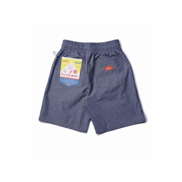 クックマン/COOKMAN ショートパンツ 231-11914 シェフパンツ Chef Pants Short Chambray Light Blue