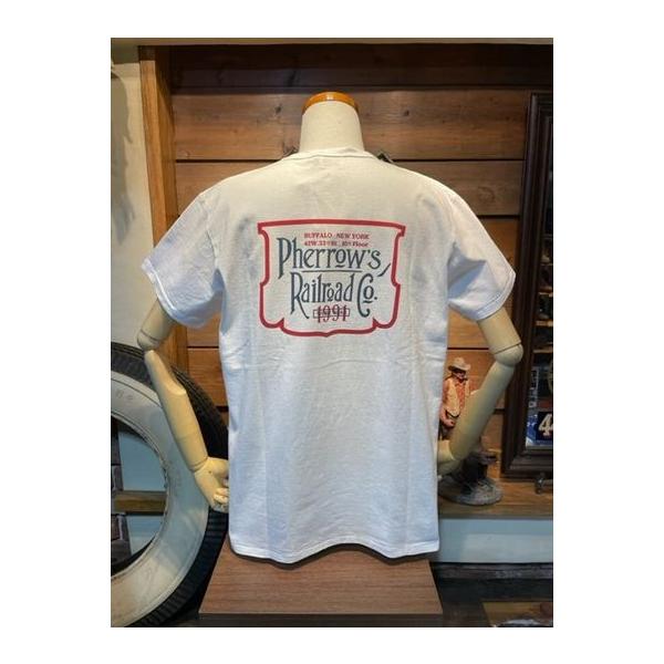 フェローズ/Pherrow's Tシャツ 23S-PMT4 WH