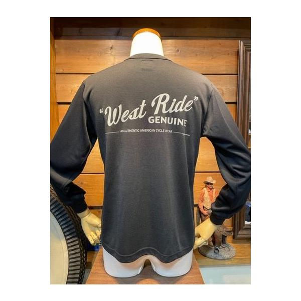 ウエストライド/WESTRIDE ロンT 23SS POWER DRY LONG TEE-1: GENUINE BLK