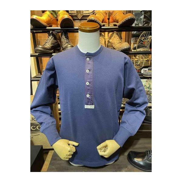 フリーホイーラーズ/FREEWHEELERS ヘンリーネック #2535004 ~POWER WEAR~ 1920s STYLE UNDERWEAR “HENLEY NECKED” LONG SLEEVE SHIRT[DRY NAVY]