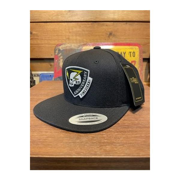 ファインシックス/FINESIXXX キャップ 3RD ANNIVERSARY THUNDERBOLT CAP - BLACK