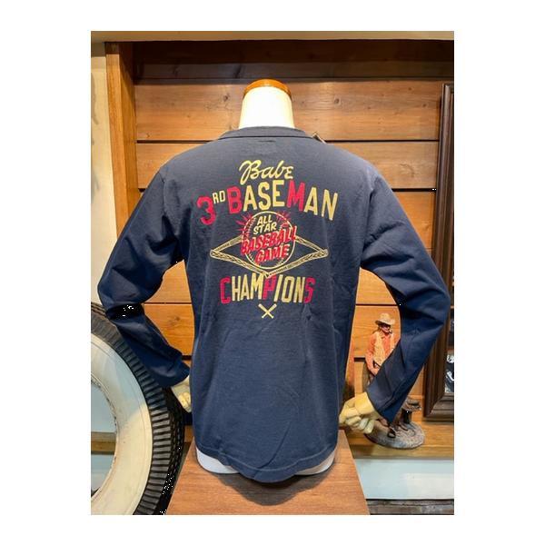 ガンズ/GUNZ ロンT 443G189 GUNZ BASEBALL Pt. Henley Neck LONG SLEEVE TEE NVY