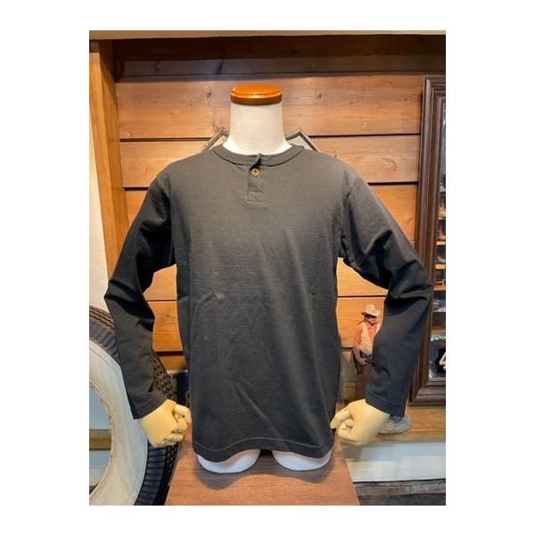 ガンズ/GUNZ ロンT 443G195 PLAIN TYPE ロングスリーブヘンリーネックシャツ BLK