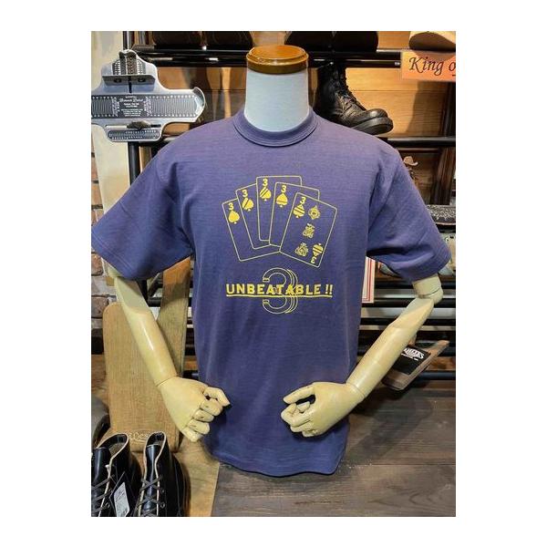 ウエアハウス/WAREHOUSE Tシャツ Lot 4601 UNBEATABLE NVY
