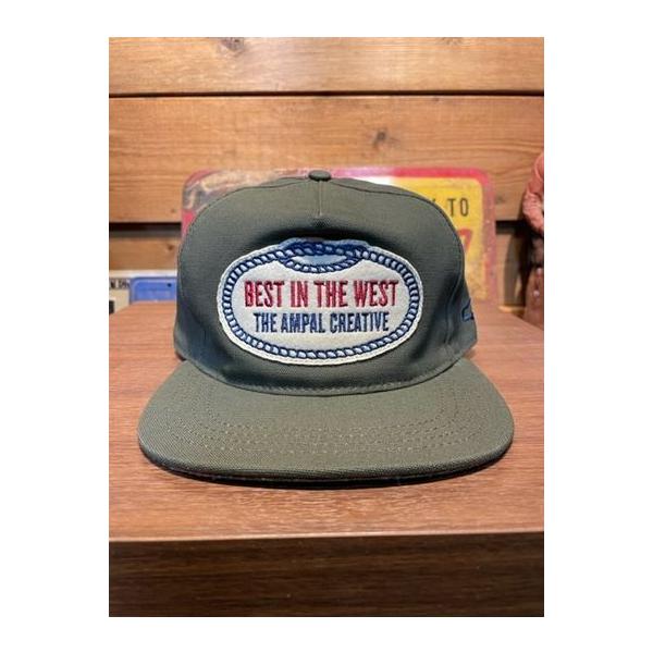 アンパルクリエィテブ/THE AMPAL CREATIVE キャップ BEST IN THE WEST OLV Strapback