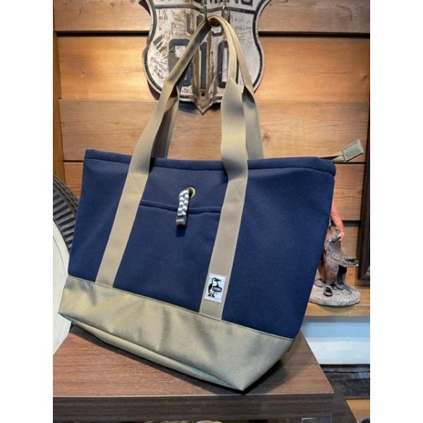 チャムス/CHUMS トートバッグ CH60-3232 N016 Tote Bag Sweat Nylon[Navy/Beige]