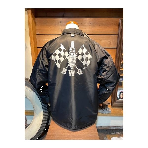 ビーダブリュージー/BWG コーチジャケット CHECKER SPARK BOA COACH JACKET