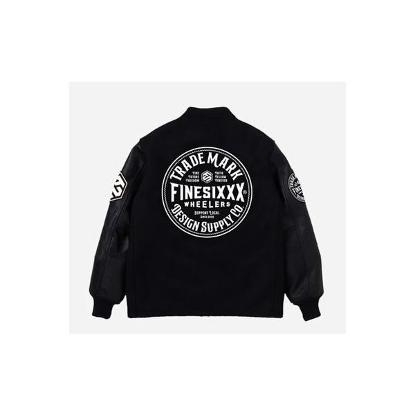 ファインシックス/FINESIXXX スタジャン FS-2025AW-005 3RD ANNIVERSARY AWARD JACKET BLACK×BLACK LEATHER