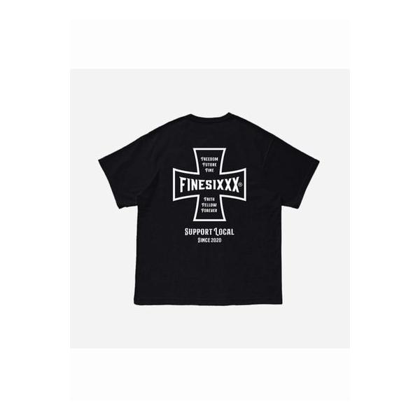 ファインシックス/FINESIXXX Tシャツ FS-2025SS-003 FINE CROSS TEE - BLACK