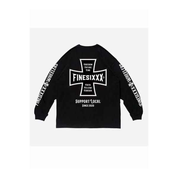 ファインシックス/FINESIXXX ロンT FS-2025SS-007 FINE CROSS L/S - BLACK