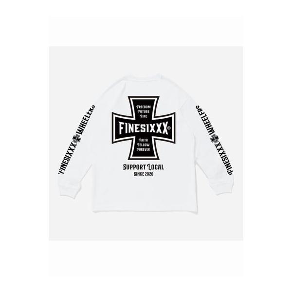 ファインシックス/FINESIXXX ロンT FS-2025SS-007 FINE CROSS L/S - WHITE