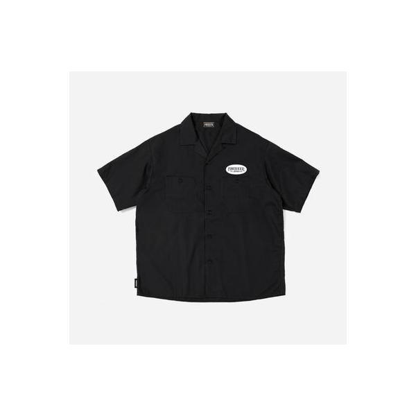 ファインシックス/FINESIXXX シャツ SHORTSLEEVE LOGO WAPPEN WORK SHIRT - BLACK