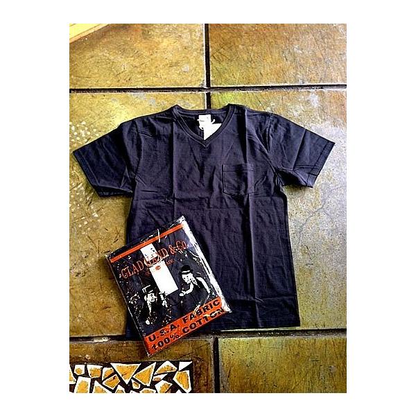 GLADHAND-06 STANDARD V-NECK T-SHIRTS[BK]