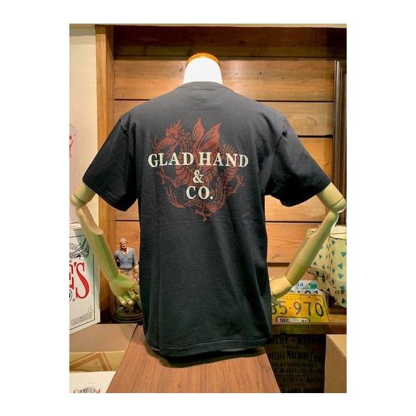 グラッドハンド/GLADHAND X フルカウント/FULLCOUNT Tシャツ GHT_003 DRAGON T SHIRT BLK