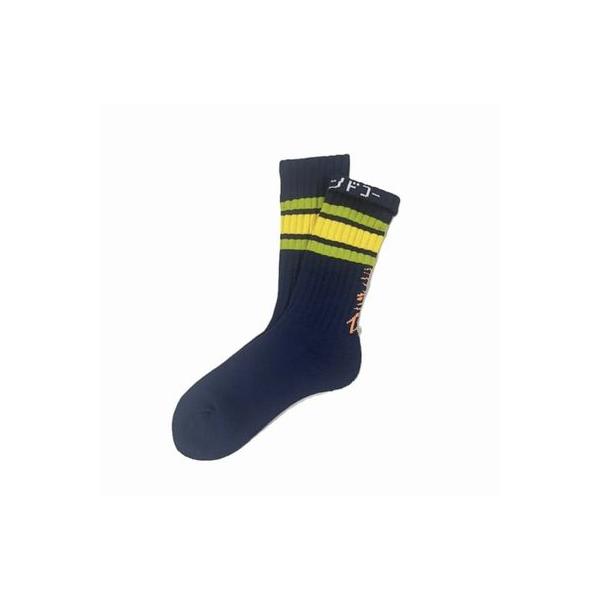 チンアンドコー/ching & co. ソックス “我愛〓ライン -navy-” SOCKS