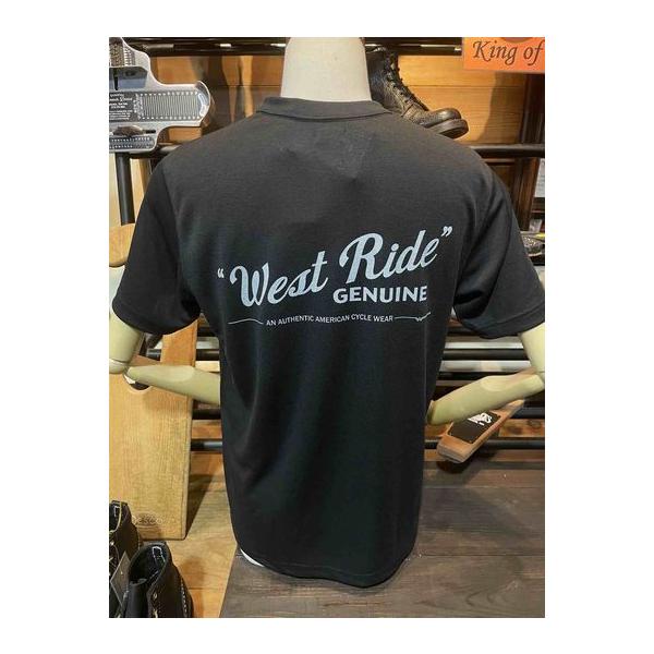 ウエストライド/WESTRIDE Tシャツ POWER DRY TEE-1:WR GENUINE BLACK