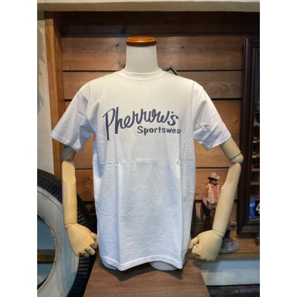 フェローズ/PHERROW'S Tシャツ PT1 ブランドロゴ 定番 Tシャツ プリントT WH