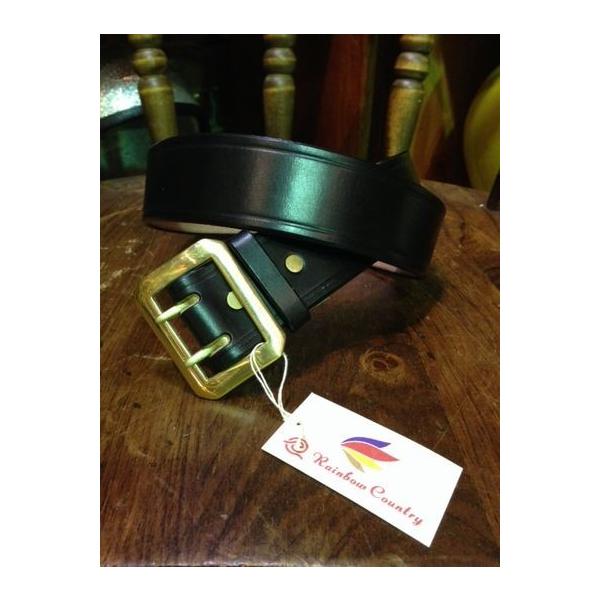 レインボーカントリー/RAINBOWCOUNTRY ベルト U.K. Saddle Leather Twin Pin Belt