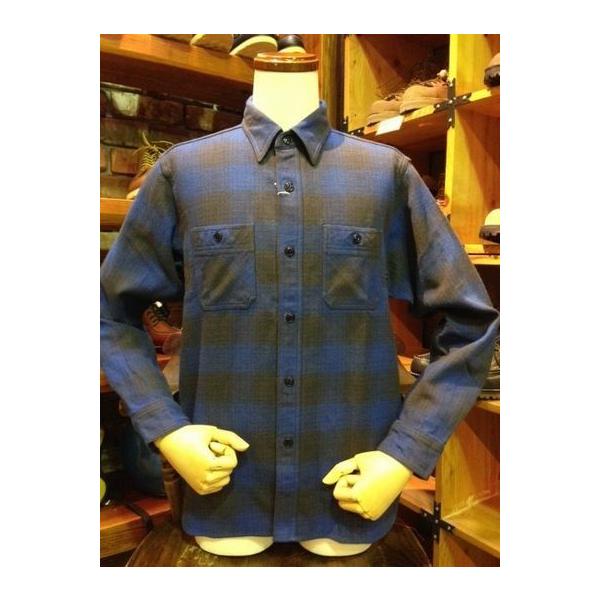 シュガーケーン/SUGAR CANE ネルシャツ SC27702 TWILL CHECK L/S WORK SHIRT NVY