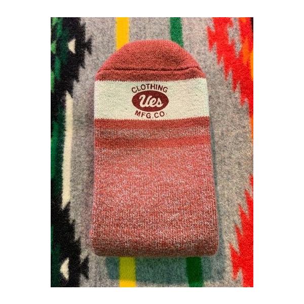 ウエス/Ues ソックス SX-1_03 杢ソックス レッド
