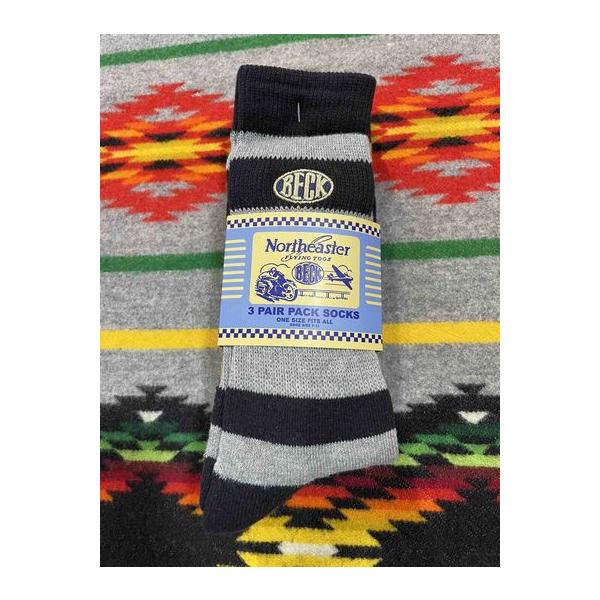 トイズマッコイ/TOYS McCOY ソックス TMA2535 3-PACK BORDERED BOOTS SOCKS